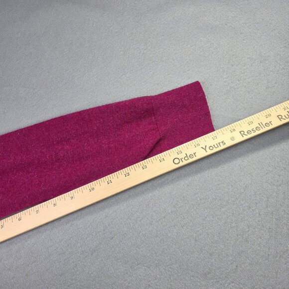 LL Bean Sweater Womens M Red Pink Fair Isle Floral Cardigan Button Front Preppy - Picture 7 of 9